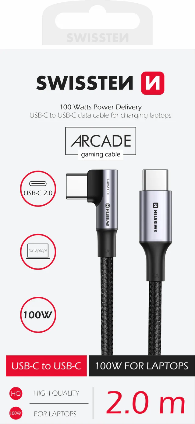 Swissten Laddkabel 100W Arcade