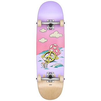 Globe Complete Skateboard - Kids Wide Mid Peace Man 8.25