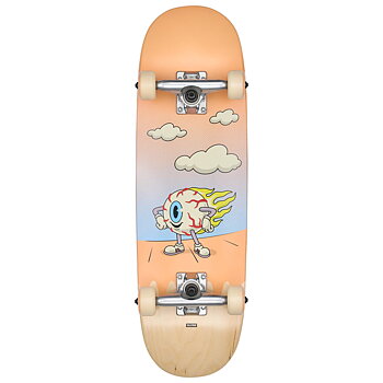 Globe Complete Skateboard - Kids Wide Mini Flaming Eye 7.9