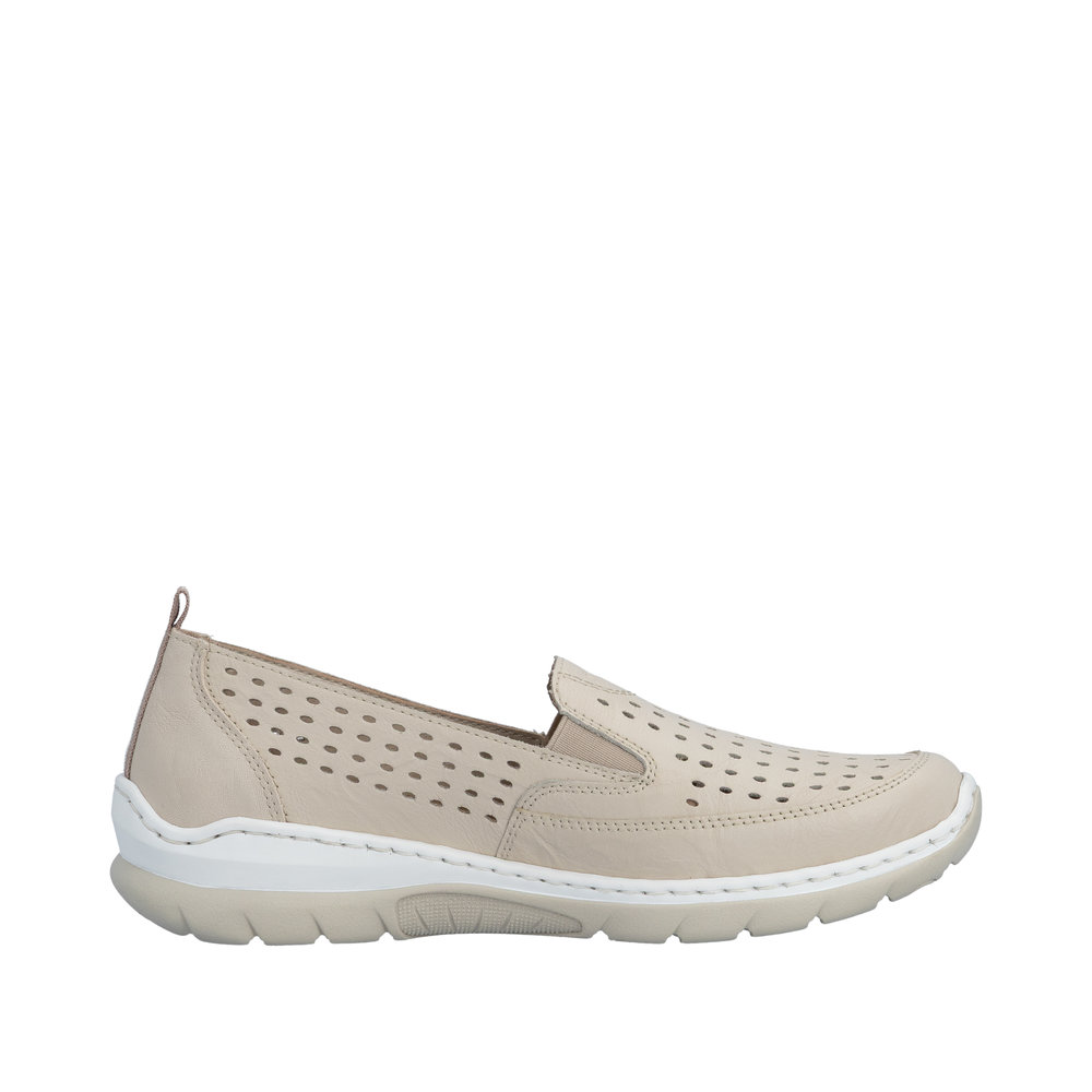 Rieker Damsko i skinn Beige - 2