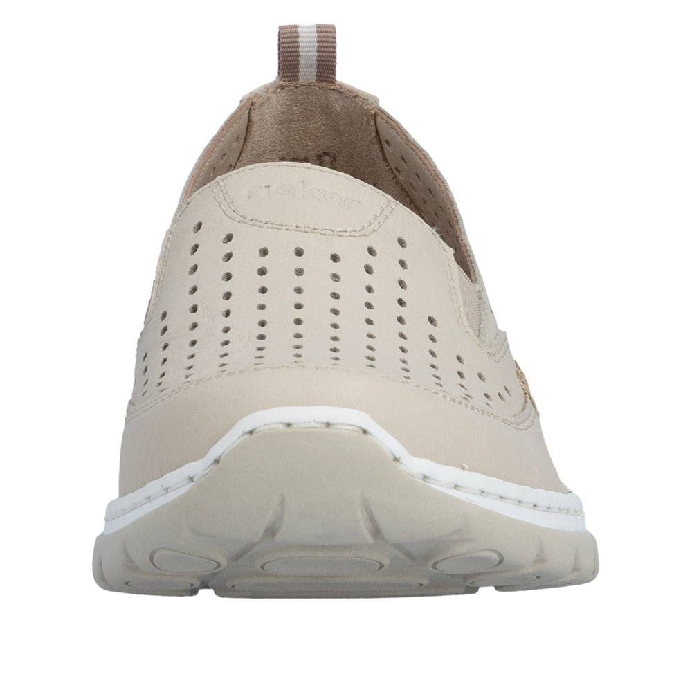 Rieker Damsko i skinn Beige - 6