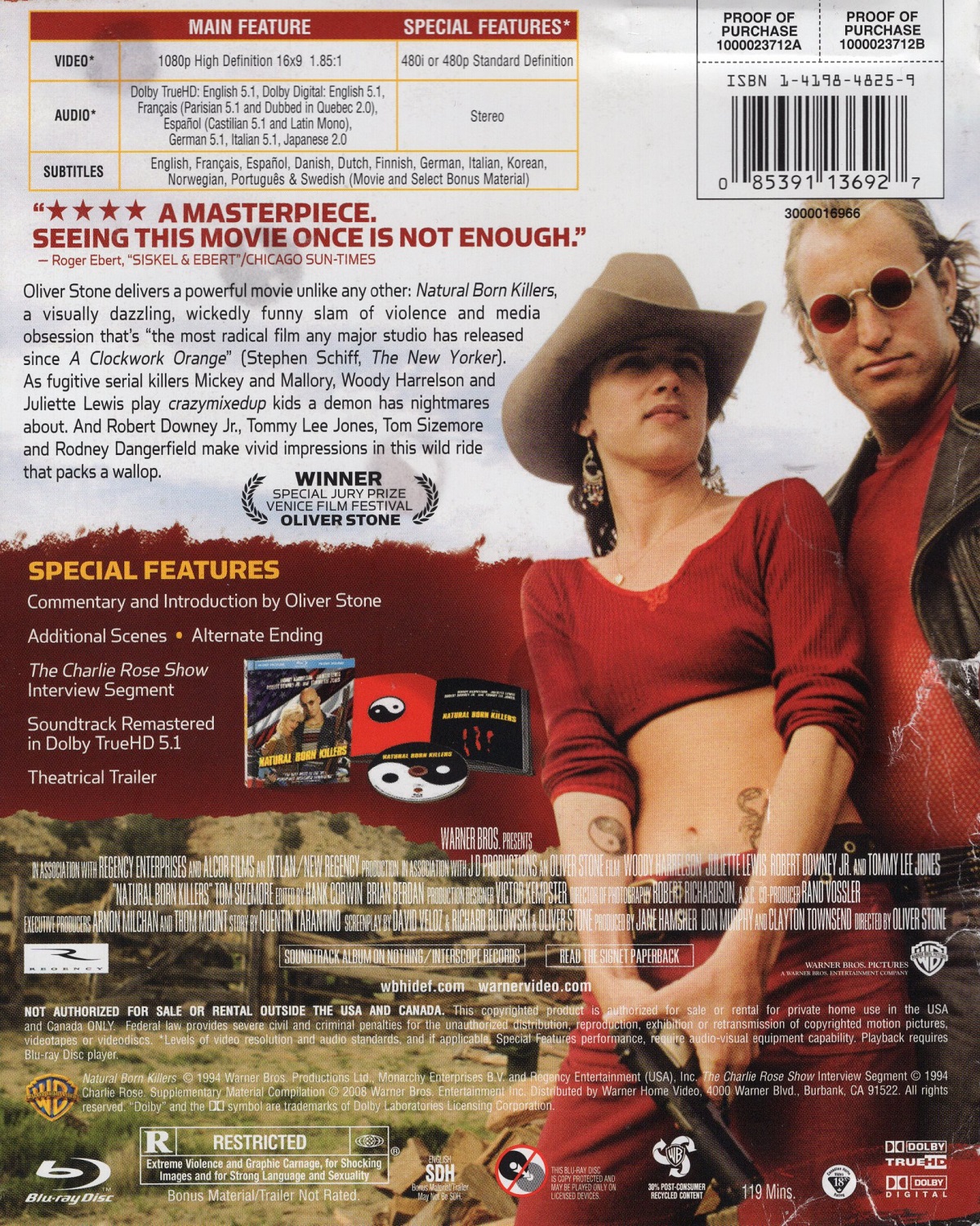 Natural Born Killers (Digipack) (Blu-ray) (Begagnad) - 2