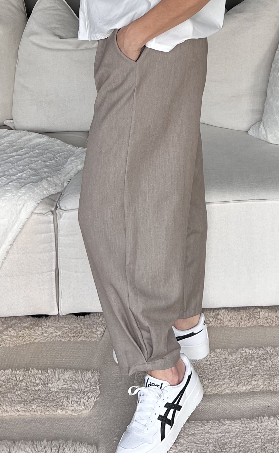 Marta Barrel Byxa Fienna Taupe - 3