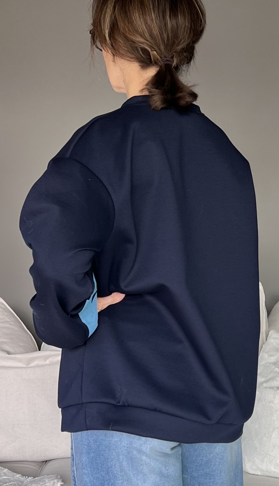 Marta Sweatshirt Hibiscus Navy - 4