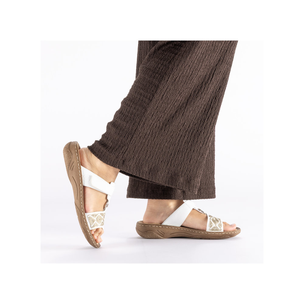 Rieker Slipin sandal  Vit - 10