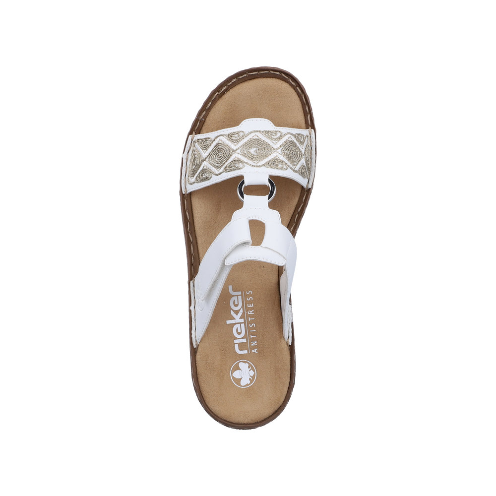 Rieker Slipin sandal  Vit - 4