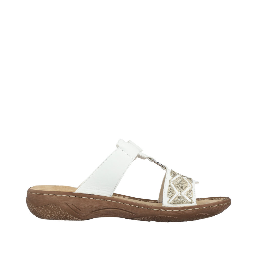 Rieker Slipin sandal  Vit - 2