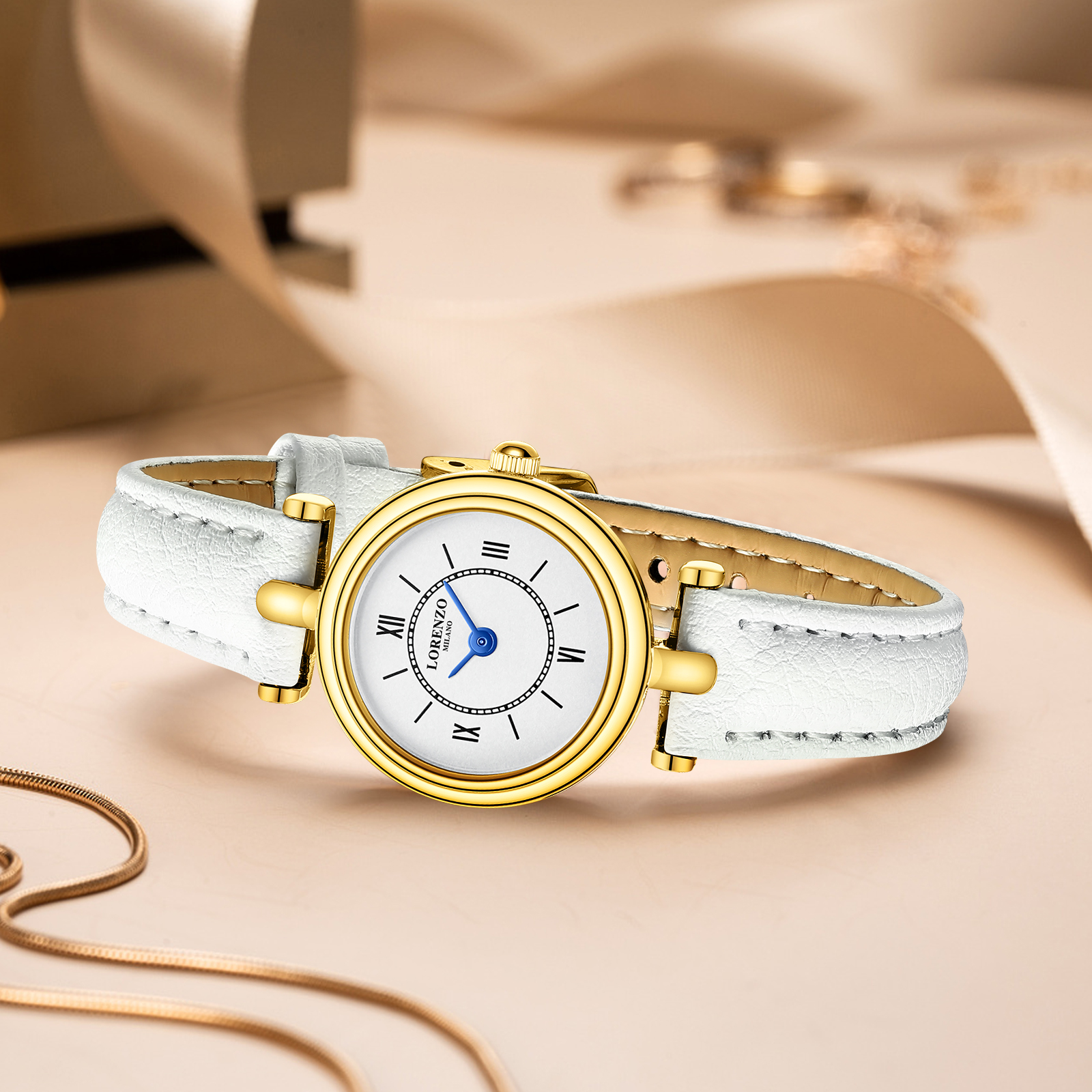 Lorenzo Beatrice Cuio Bianco Oro Argento - 6