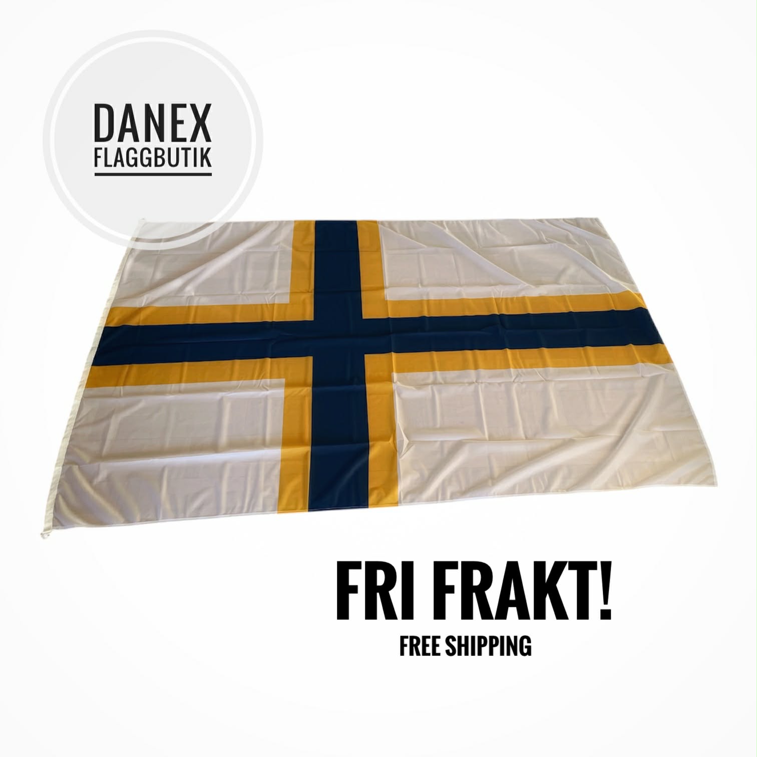 Svenskfinska flagga 240  cm 