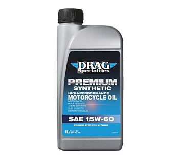 DRAG Specialties Helsyntetisk Motorolja 15W-60 1L – För Indian Motorcycle (API CI-4, SL, JASO MA2)