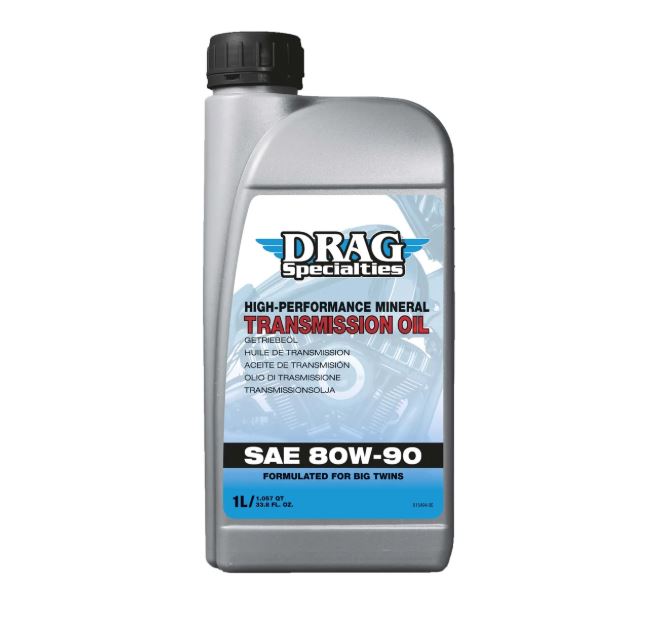 DRAG Specialties Växellådsolja 80W-90 1L – För Harley-Davidson Big Twin (API GL-5)