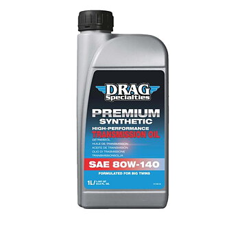 DRAG Specialties Växellådsolja 80W-140 1L – För Big Twin (API GL-5, MT-1)