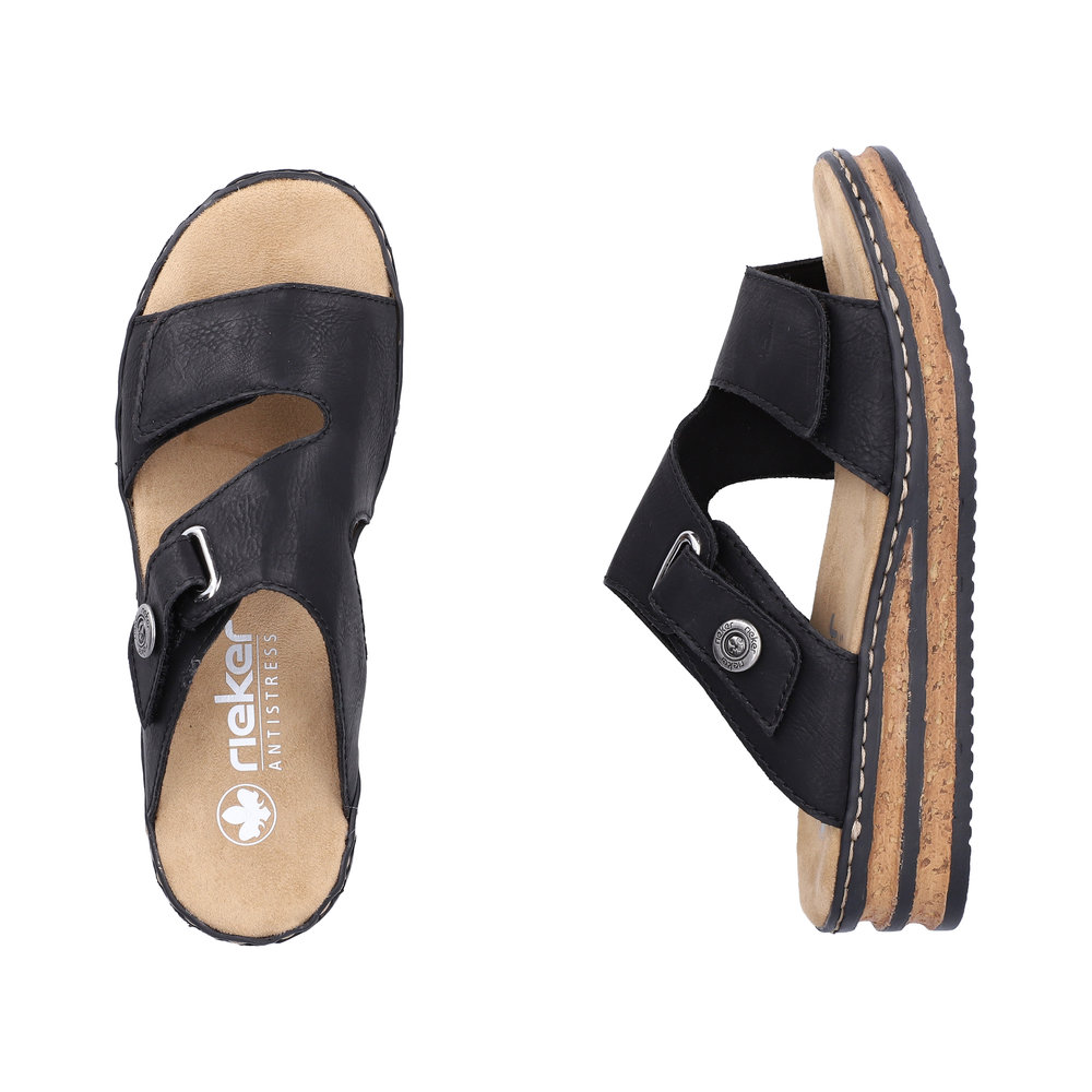 Rieker Slipin sandal  Svart - 8