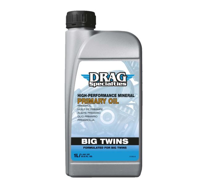 DRAG Specialties Primärolja 1L – För Harley-Davidson Big Twin 1984- (JASO MA2, API SL)