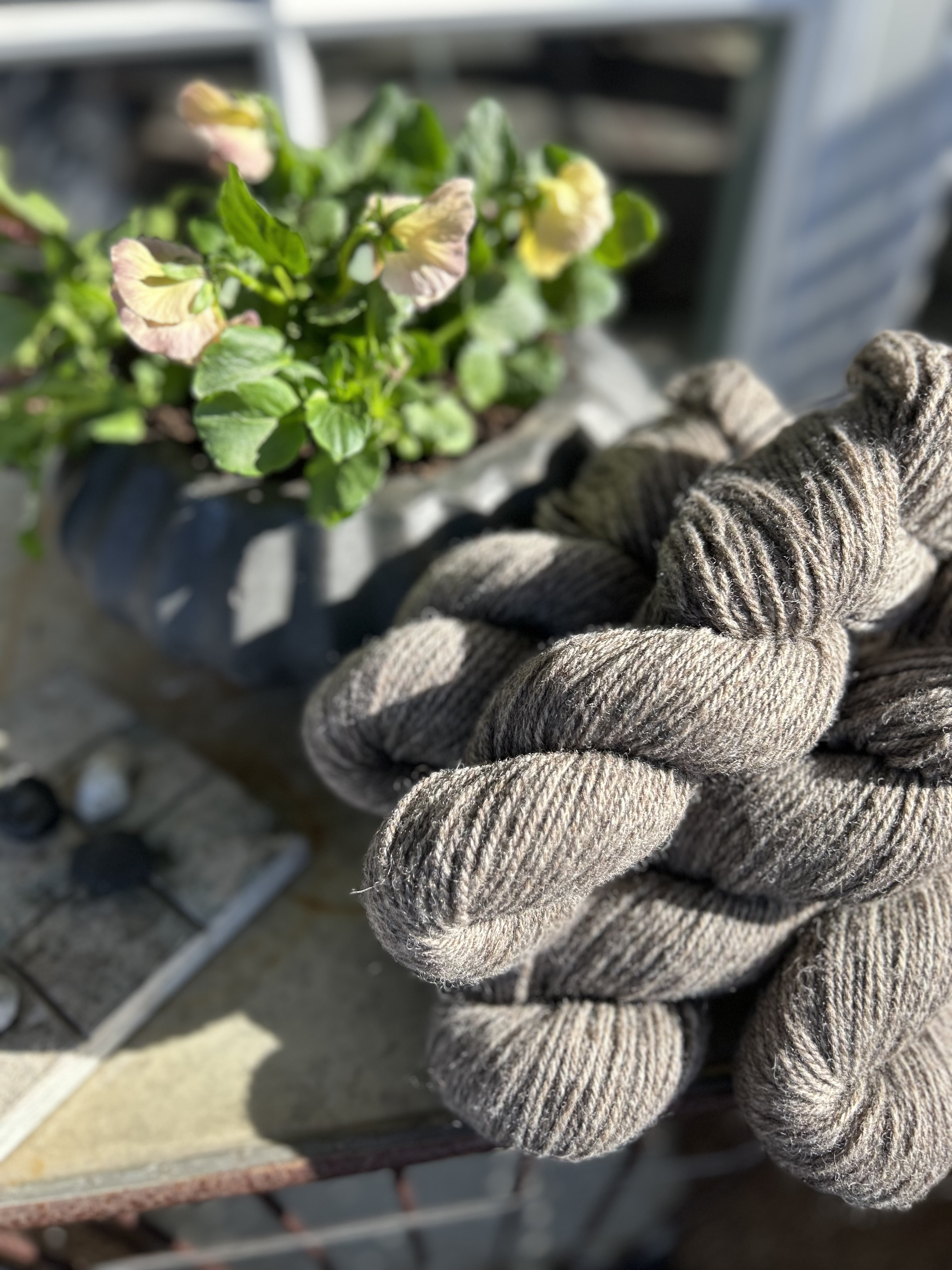 Grey-brown 3-ply Finull - 2