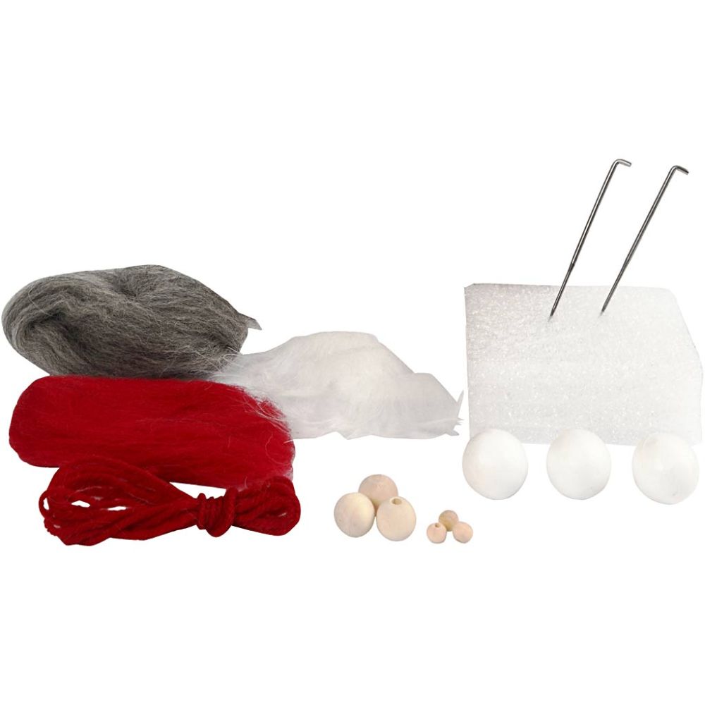 Mini kit -Tomtenissar på snöre - 3