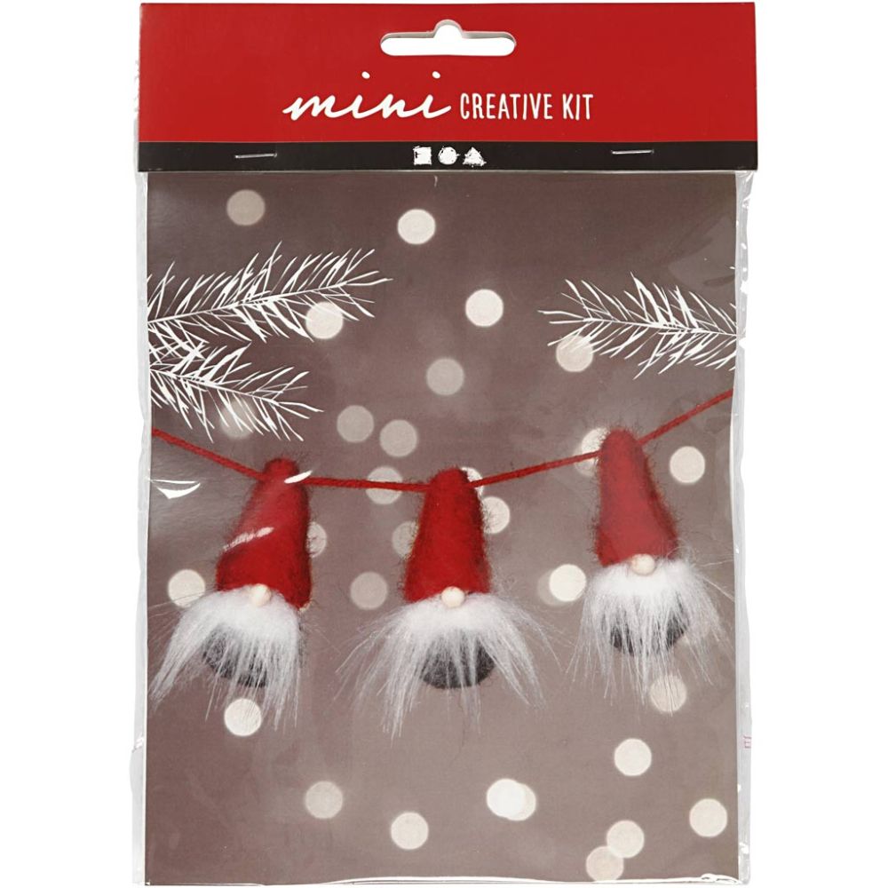 Mini kit -Tomtenissar på snöre