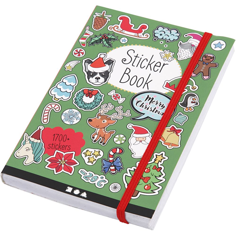 Bok med Julstickers