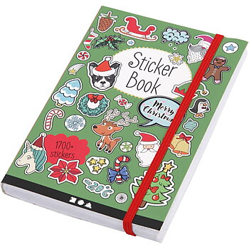 Bok med Julstickers