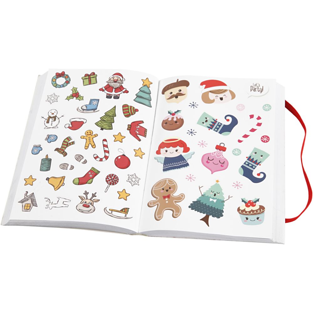 Bok med Julstickers - 2