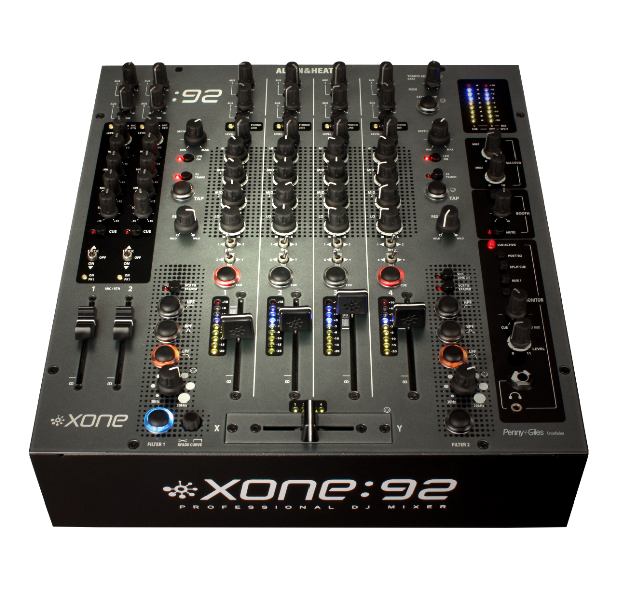 A&H XONE:92 Club & DJ mixer. 6 Stereo Channels (4 Phono/Lin - 2