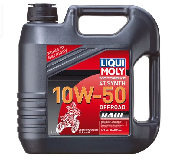 LIQUI MOLY 10W-50 MC Olja 4L – Helsyntetisk för Enduro, Cross & ATV (API SN Plus, JASO MA2)