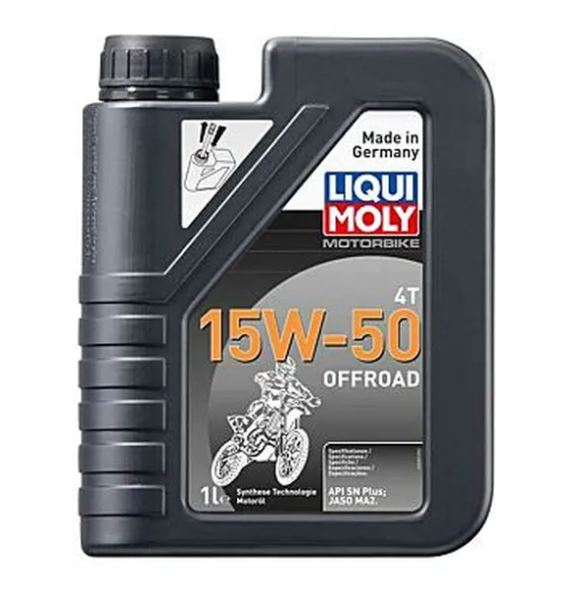 LIQUI MOLY 15W-50 MC Olja 1L – Helsyntetisk för Enduro, Cross & ATV (API SN Plus, JASO MA2)