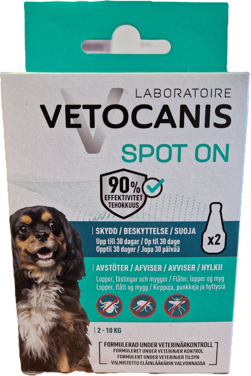 Anti-parasit Spot on Hund 2-10kg, Vetocanis