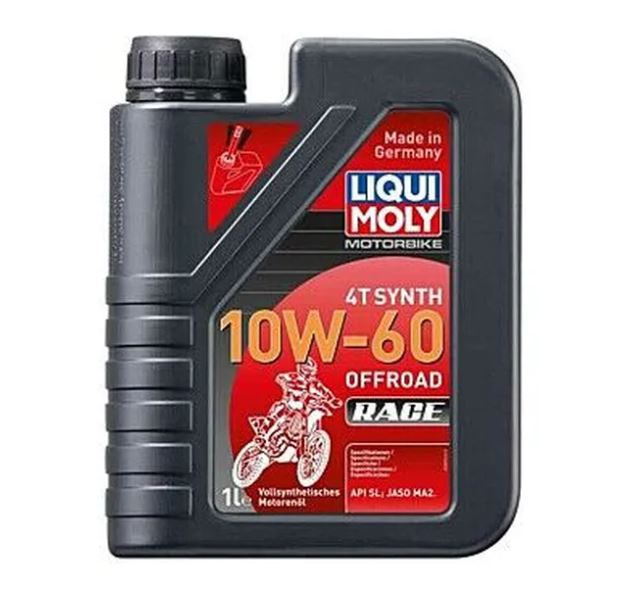 LIQUI MOLY 10W-60 MC Olja 1L – Helsyntetisk för Enduro, Cross & ATV (API SN Plus, JASO MA2)