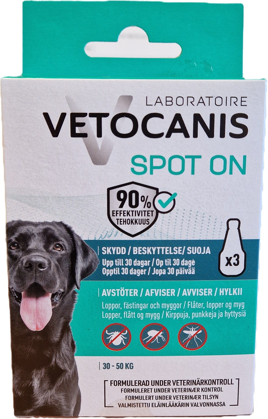 Anti-parasit Spot on Hund 30-50kg, Vetocanis