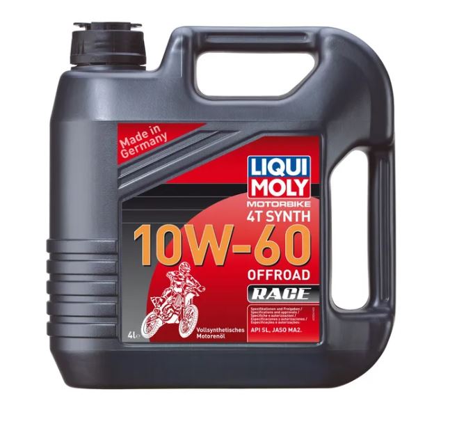 LIQUI MOLY 10W-60 MC Olja 4L – Helsyntetisk för Enduro, Cross & ATV (API SN Plus, JASO MA2)