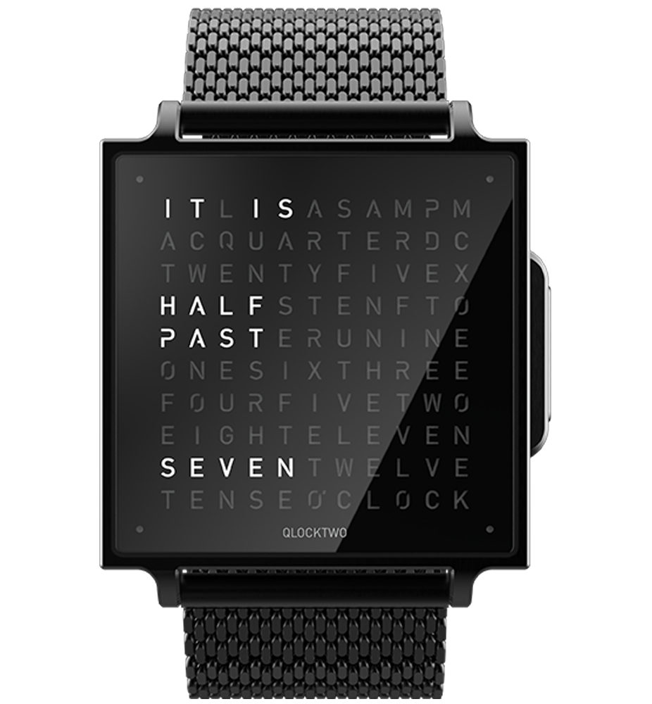 QW38EN6BLBMBL Qlocktwo W Black Steel 