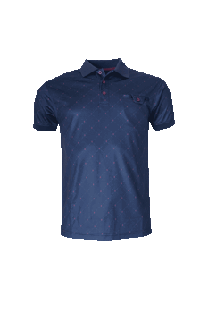 Pikétröja Lucool funktionsmaterial, navy mönster