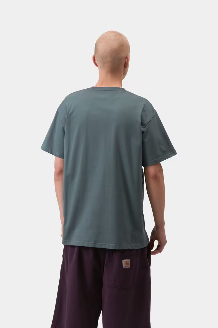 Carhartt WIP Chase T-shirt Cozy Blue/Gold - 2
