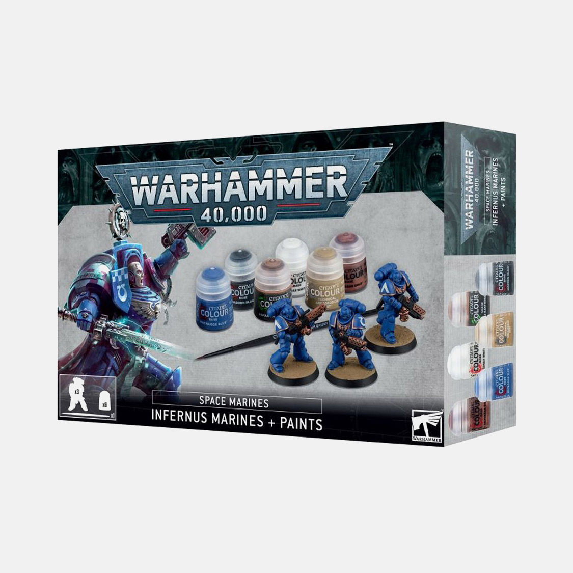 Warhammer 40.000 - Space Marines Infernus Marines And Paints