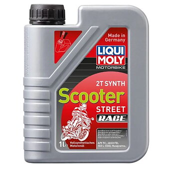 LIQUI MOLY 2-Taktsolja 1L – Helsyntetisk för Scooter & MC (API TC, JASO FD, ISO-L-EGD)