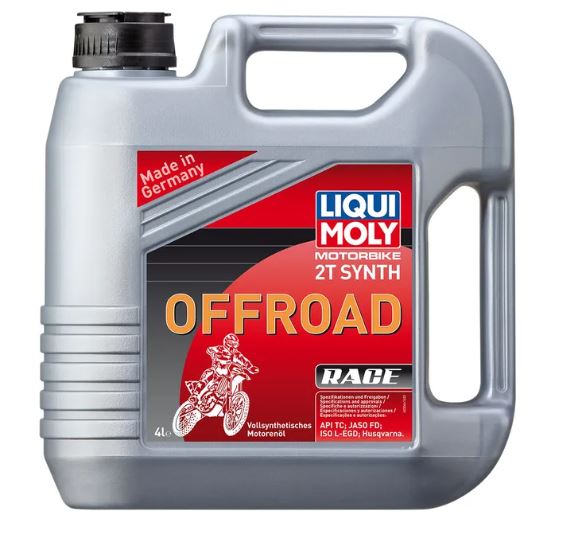 LIQUI MOLY 2-Taktsolja 4L – Helsyntetisk för Enduro, Cross & ATV (API TC, JASO FD, ISO-L-EGD)