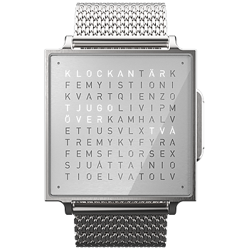 Qlocktwo W Fine Steel 