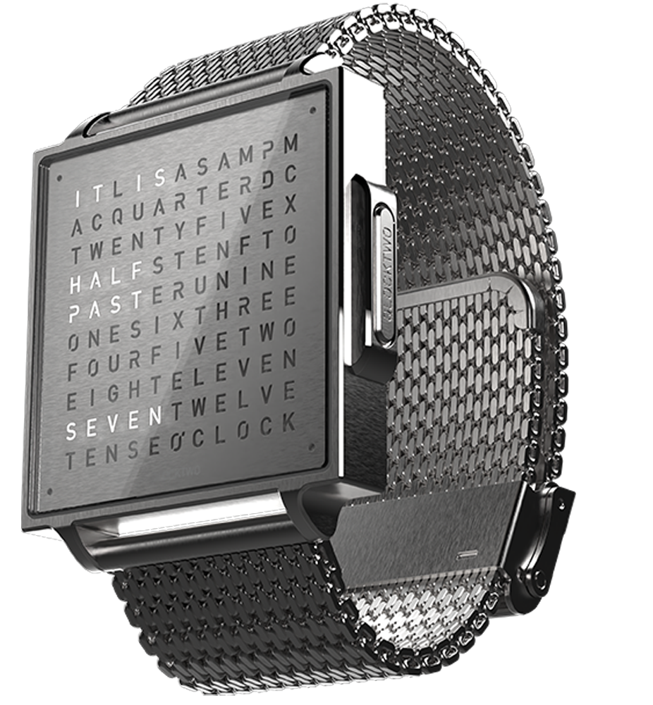 QW38ED3BRBMBR Qlocktwo W Fine Steel 