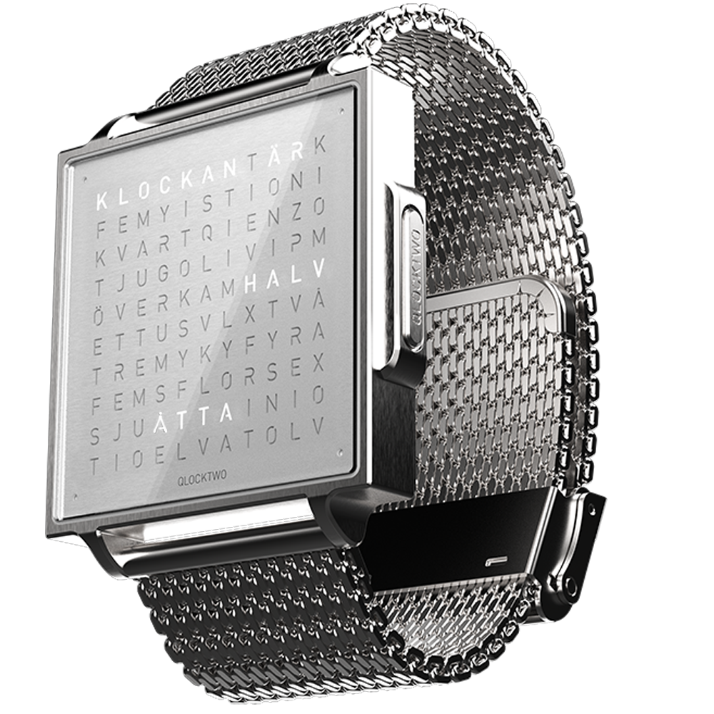 Qlocktwo W Fine Steel 