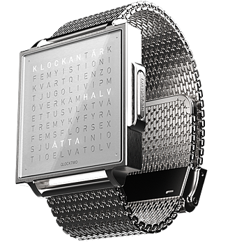 Qlocktwo W Fine Steel 
