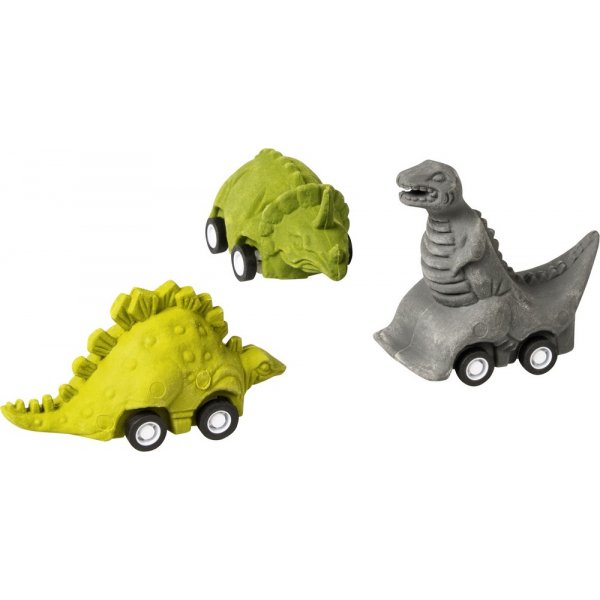 Suddgummi -Dinosaurie på hjul
