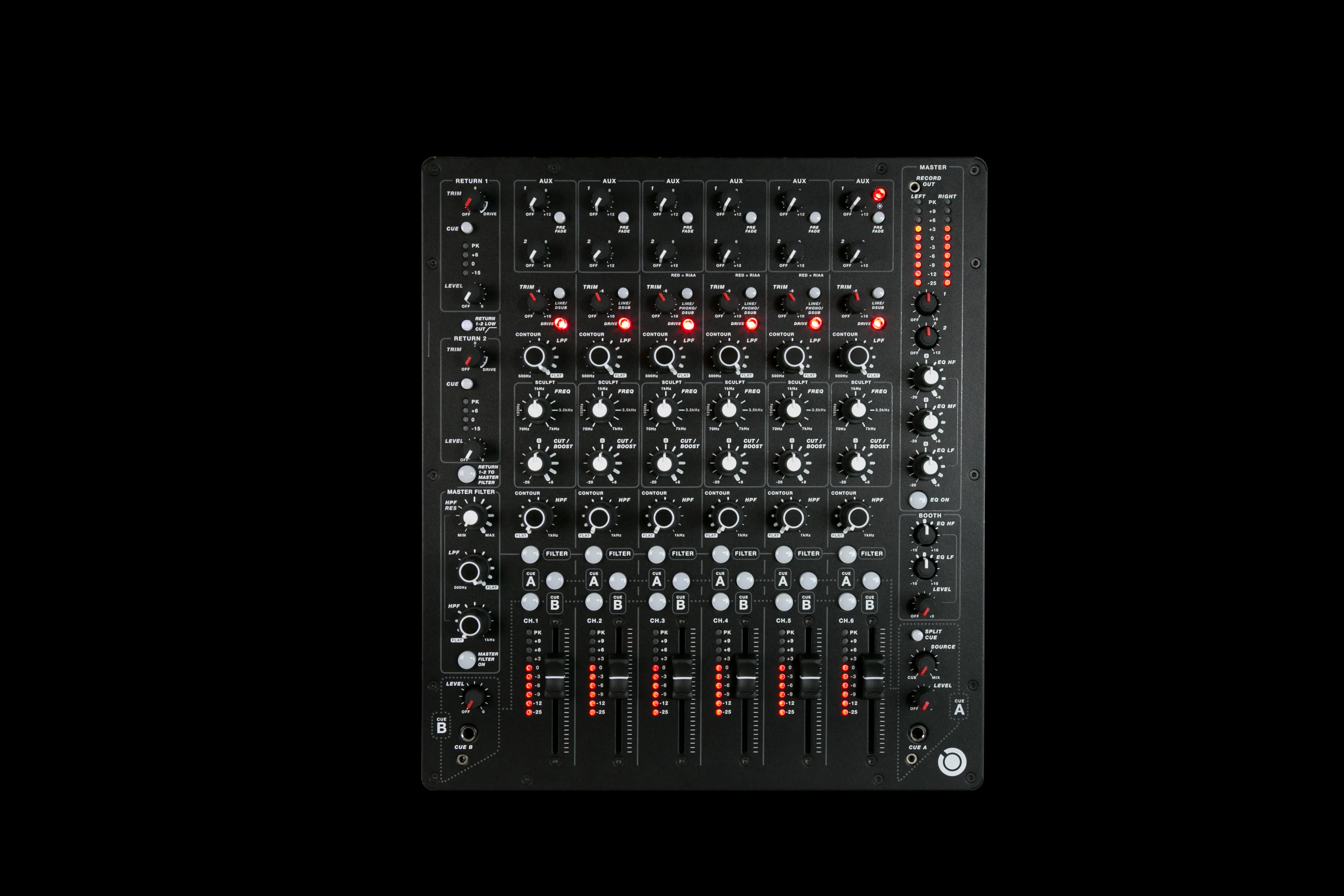 PlayDifferently Model 1 6ch Analog DJ Mixer - 5