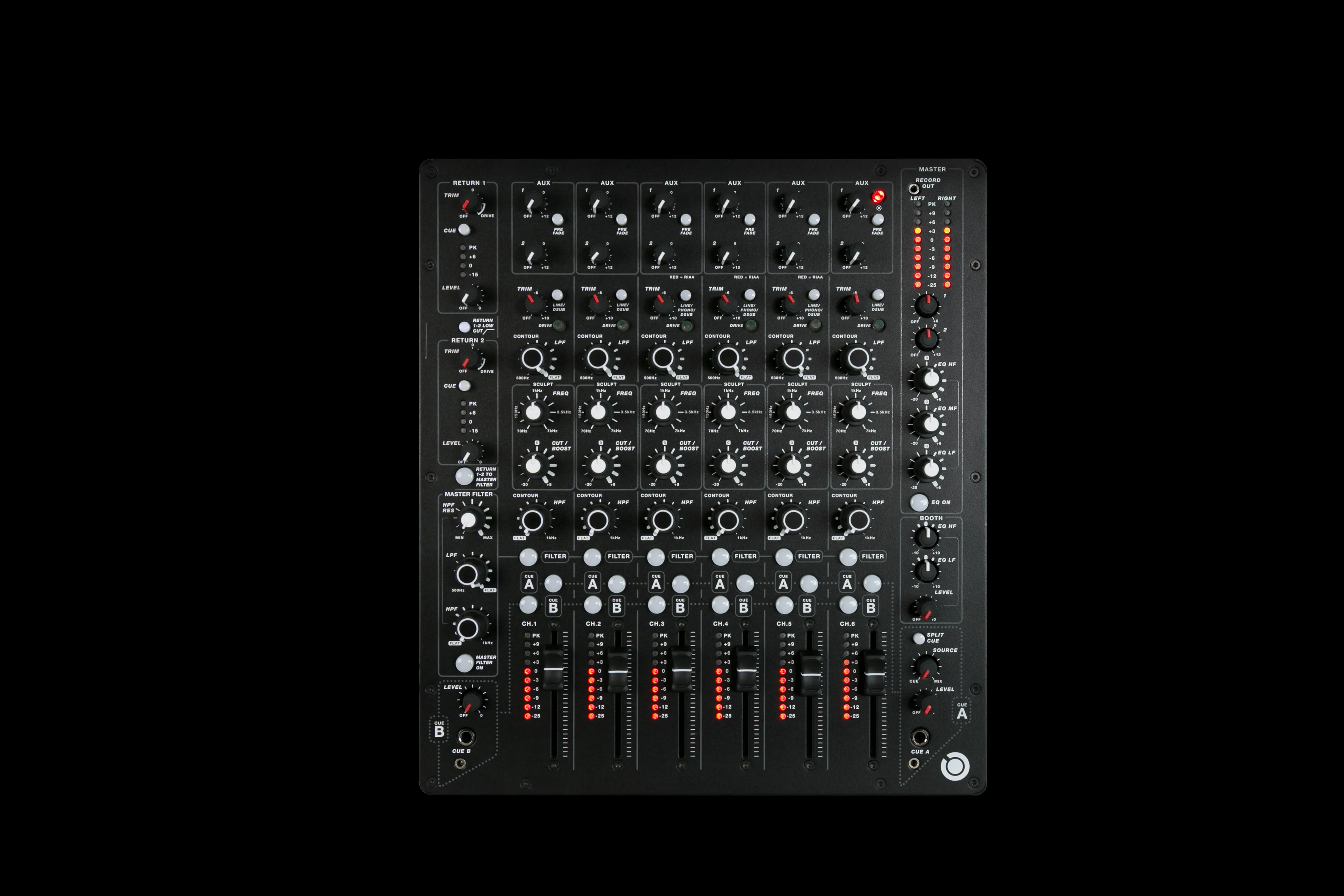 PlayDifferently Model 1 6ch Analog DJ Mixer - 6