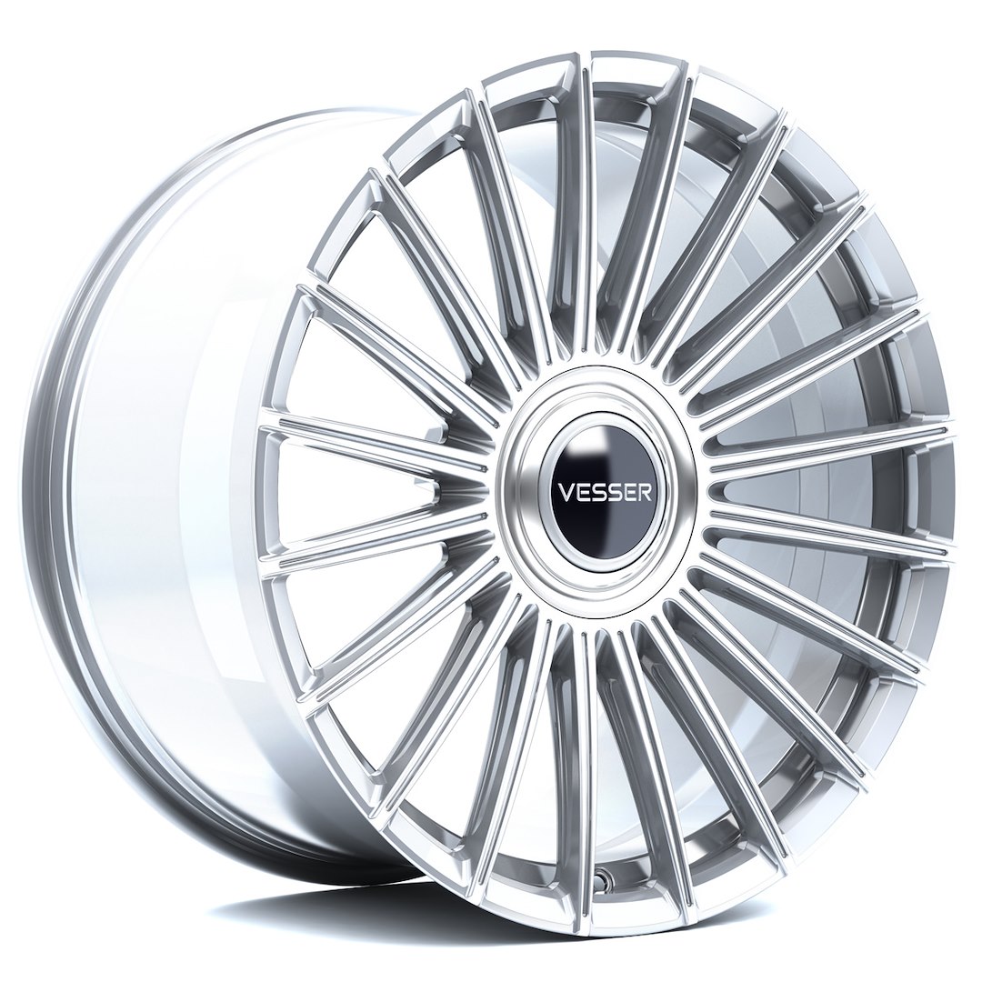 21" VESSER WHEELS VSR5 SILVER MACHINED FACE