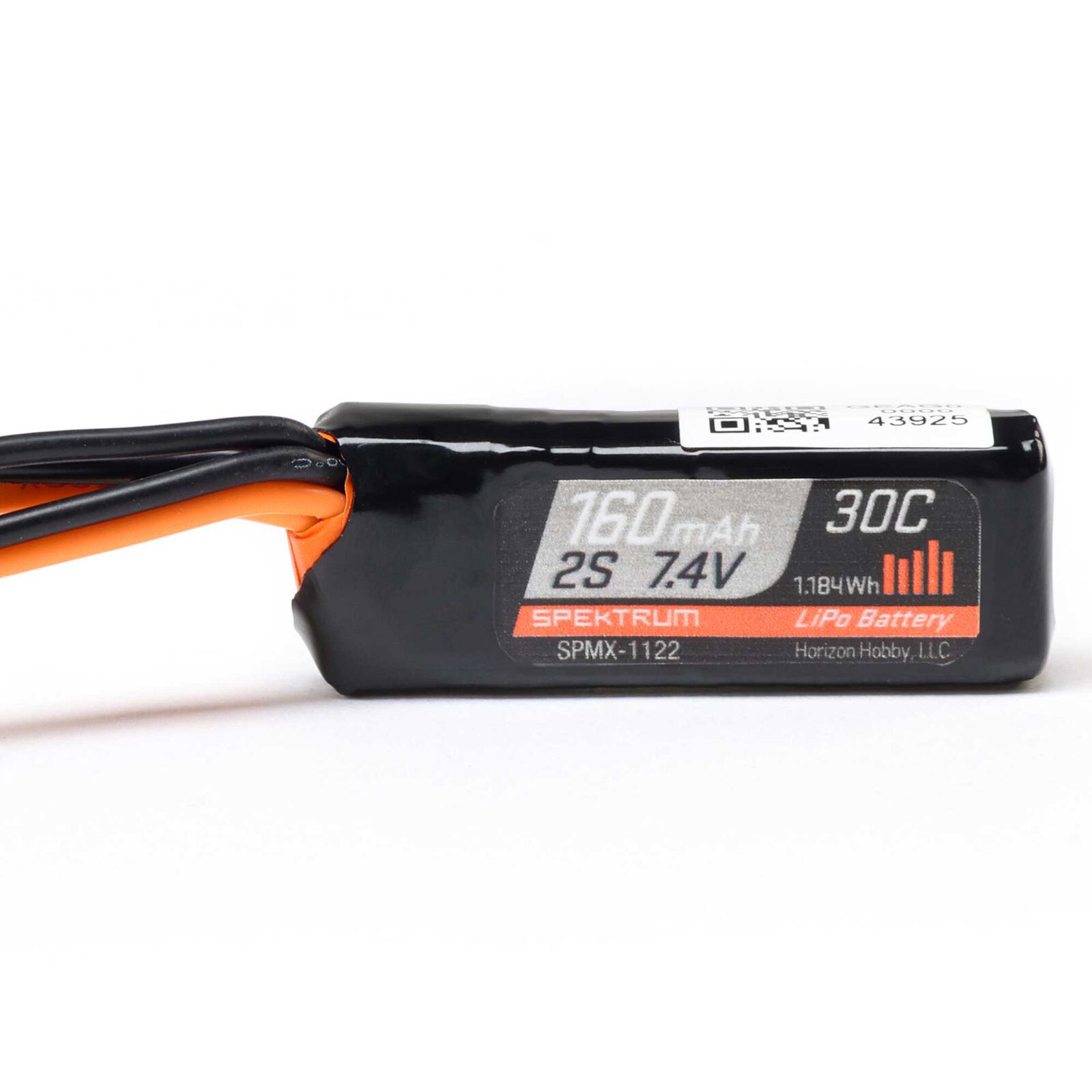 Spektrum SPMX-1122 7.4V 160mAh 2S 30C LiPo Battery: PH2.0 - 2