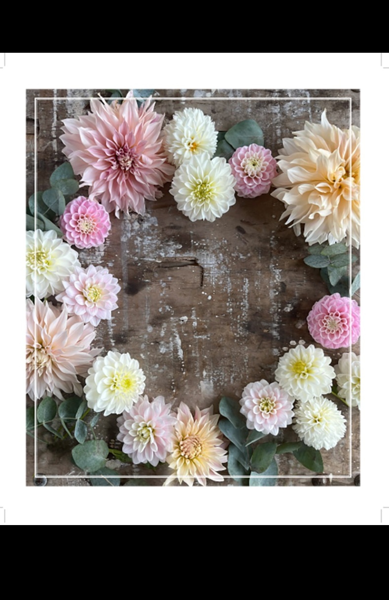Dishcloth - Dahlia Wreath - 2