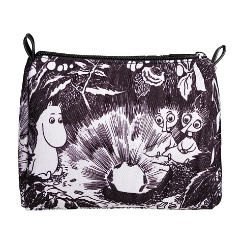 Mumin Axelremsväska Vuxen RUBIN – Svartvit Crossbody Väska