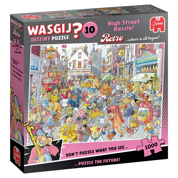 Wasgij Destiny Retro #10 High Street Hassle! 1000 Bitar Jumbo - 2