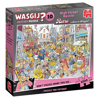 Wasgij Destiny Retro #10 High Street Hassle! 1000 Bitar Jumbo